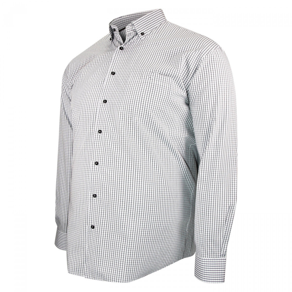 chemise repassage facile vichy-gt-c5db3 blanc