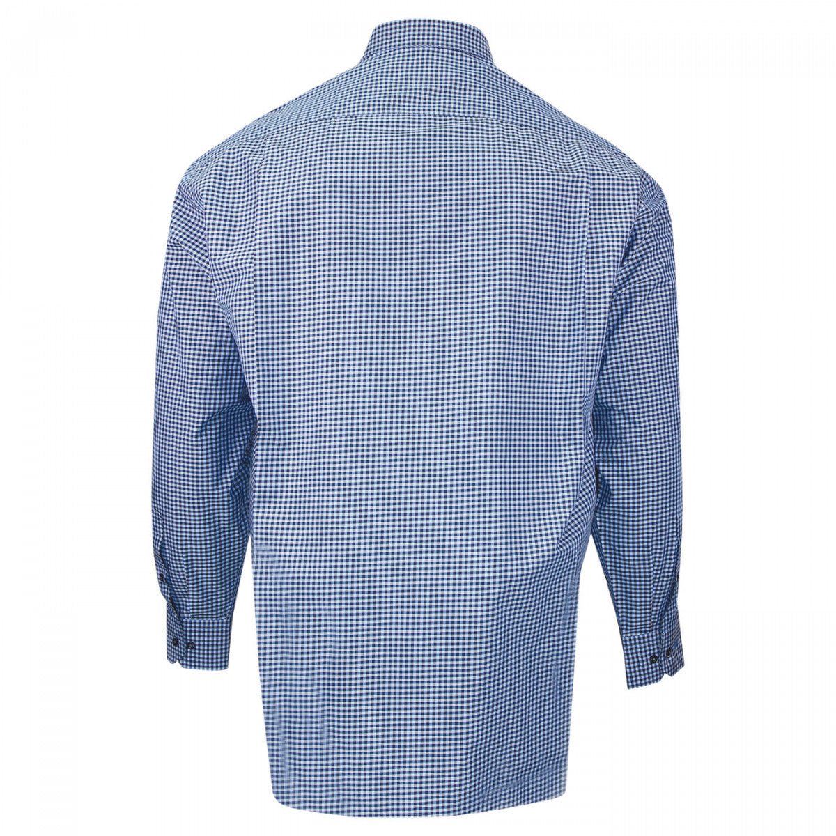 chemise repassage facile vichy-gt-c5db2 bleu