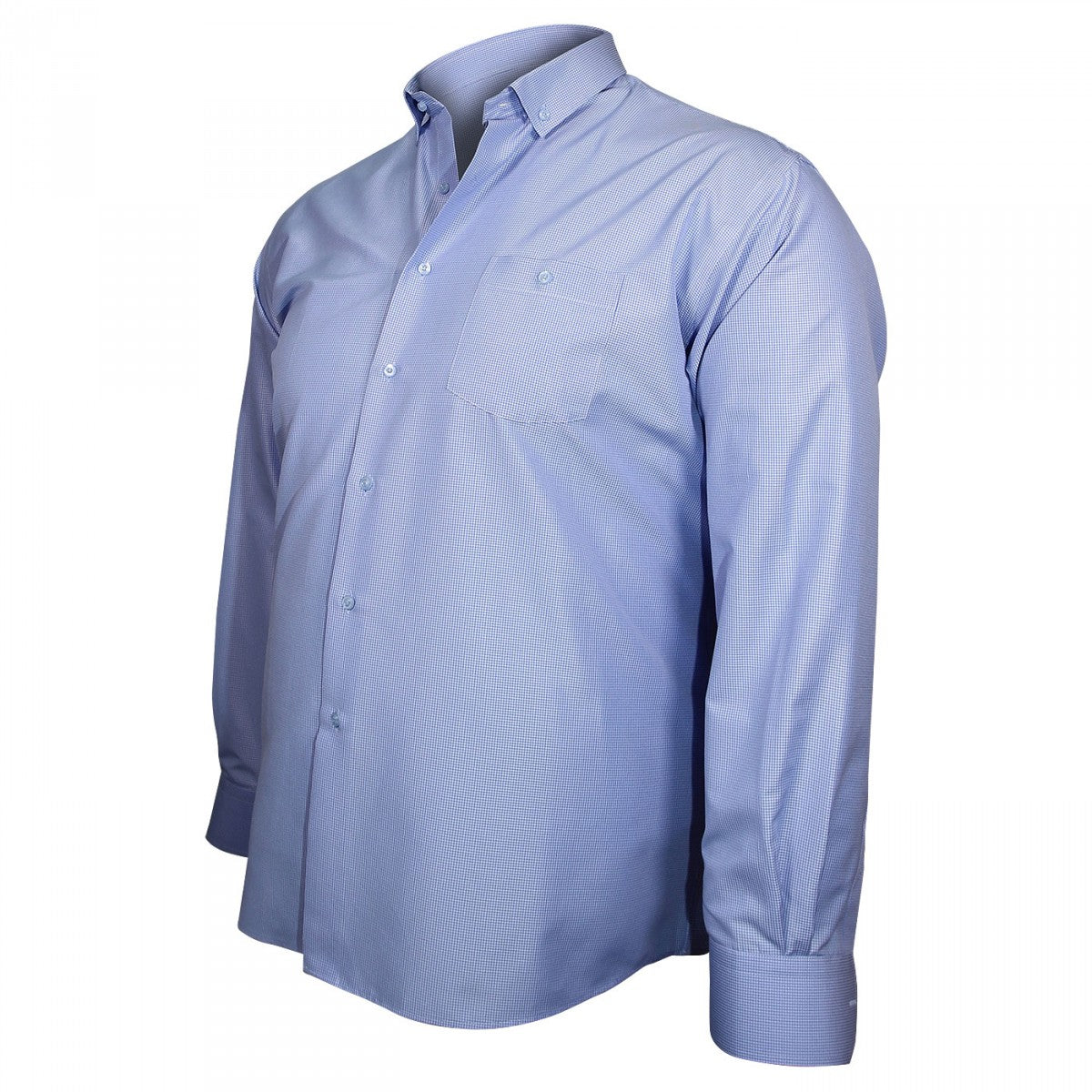 Chemise sport CHECKED Doublissimo GT-E9DB1 bleu