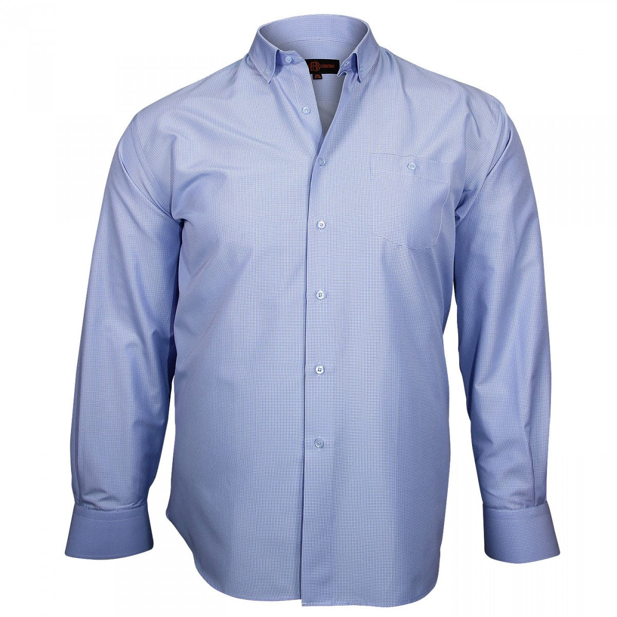 Chemise sport CHECKED Doublissimo GT-E9DB1 bleu