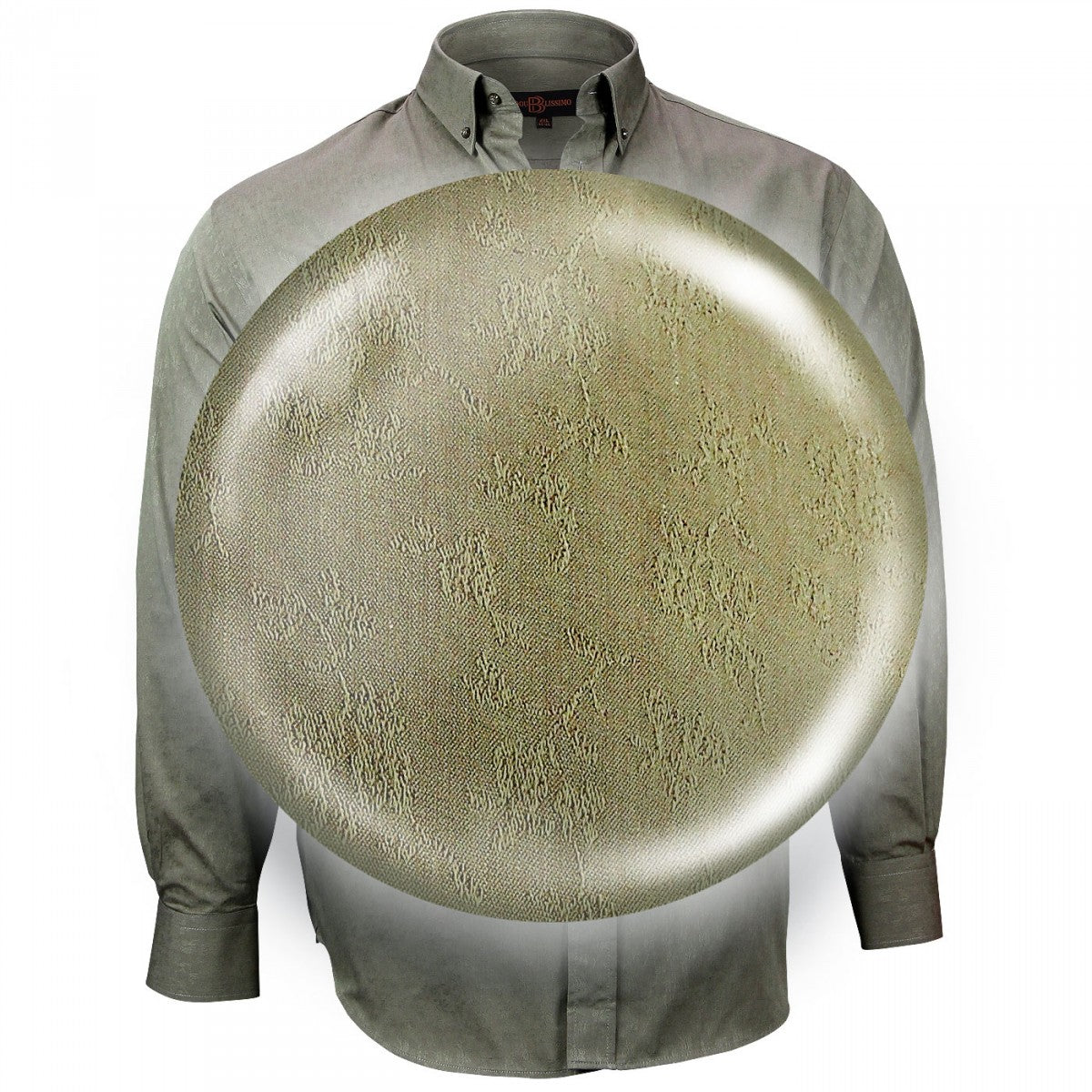 CHEMISE GRANDE TAILLE SPORT Doublissimo GT-K3DB2 vert