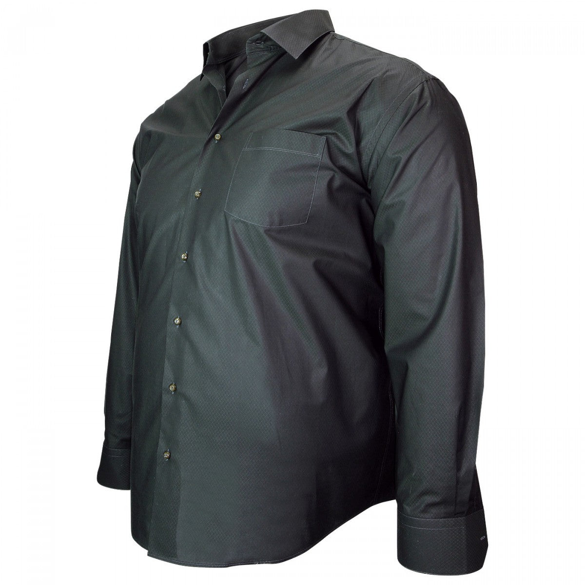 Chemise tissu armuré noir