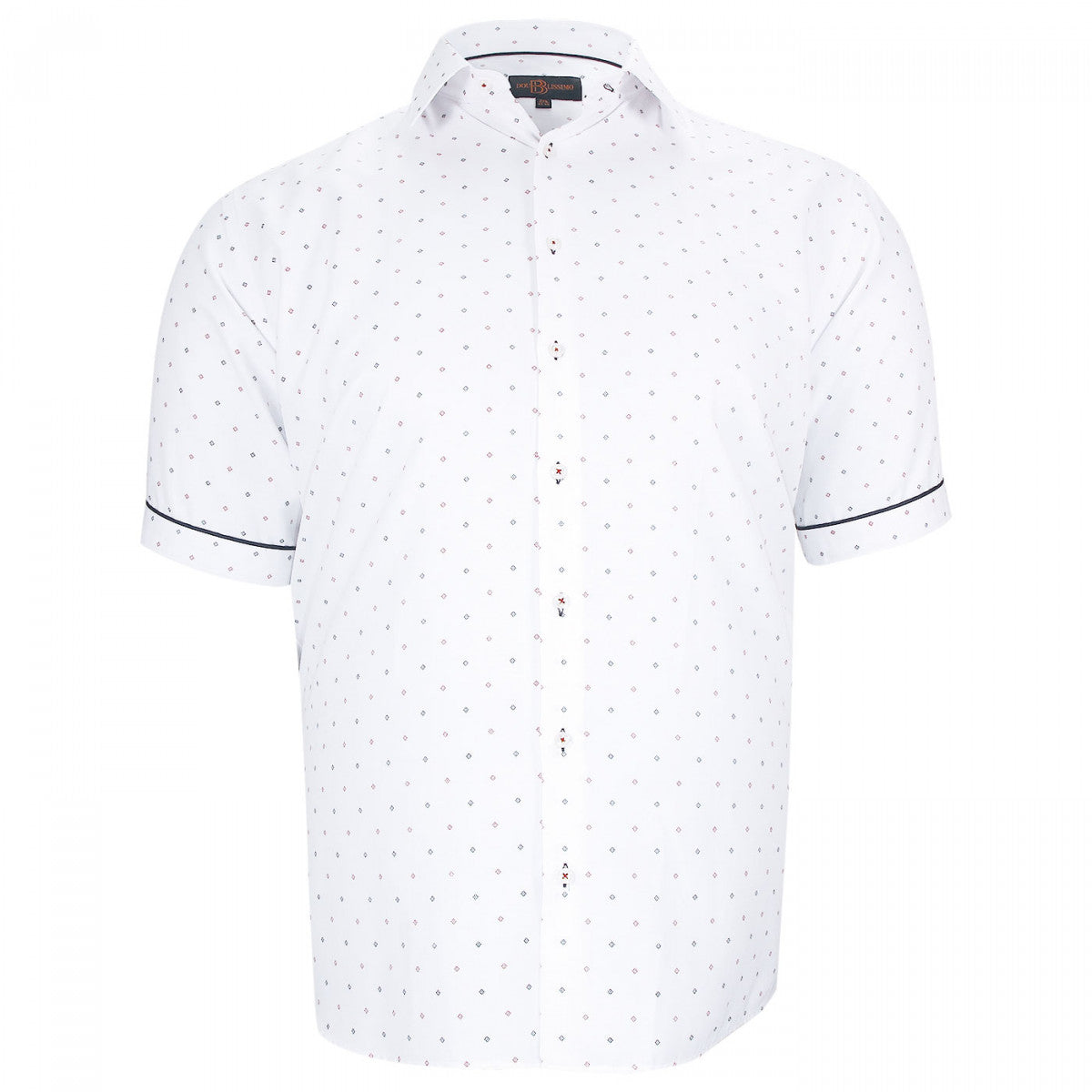 Chemisette forte taille AD4DBMC5 blanc bleu rouge