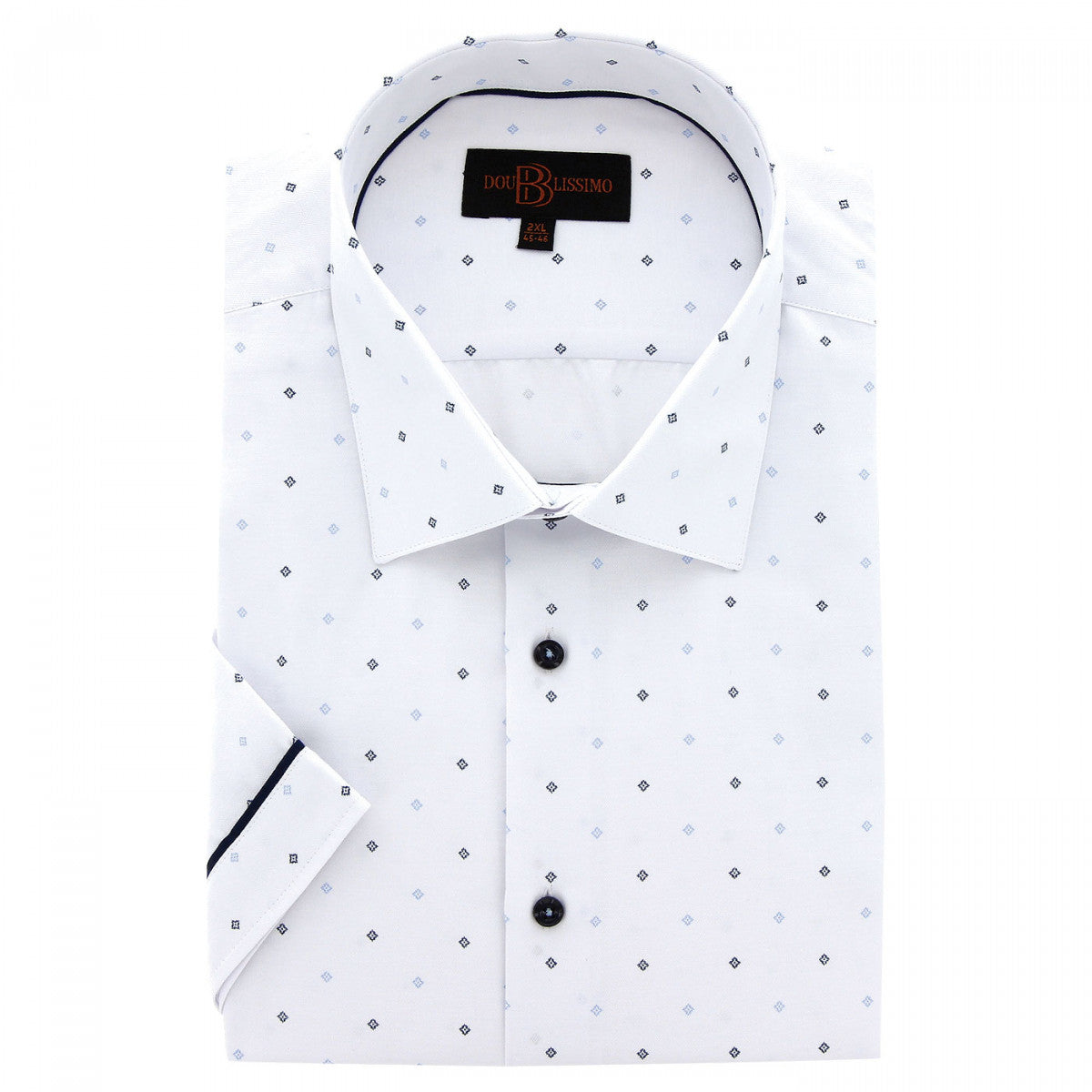 Chemisette forte taille AD4DBMC1 blanc noir