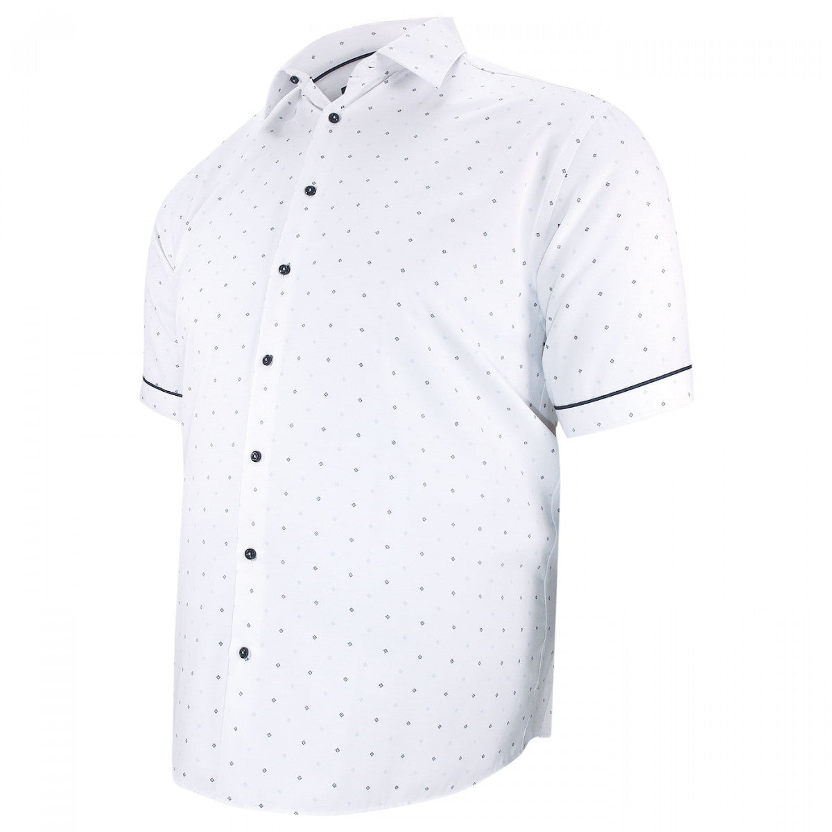 Chemisette forte taille AD4DBMC1 blanc noir
