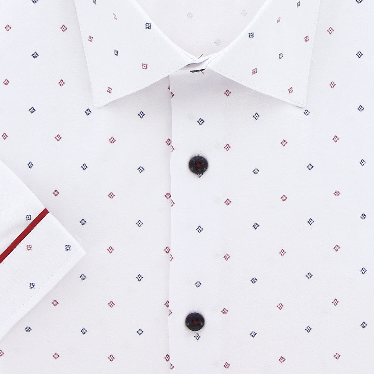 Chemisette forte taille AD4DBMC2 blanc rouge