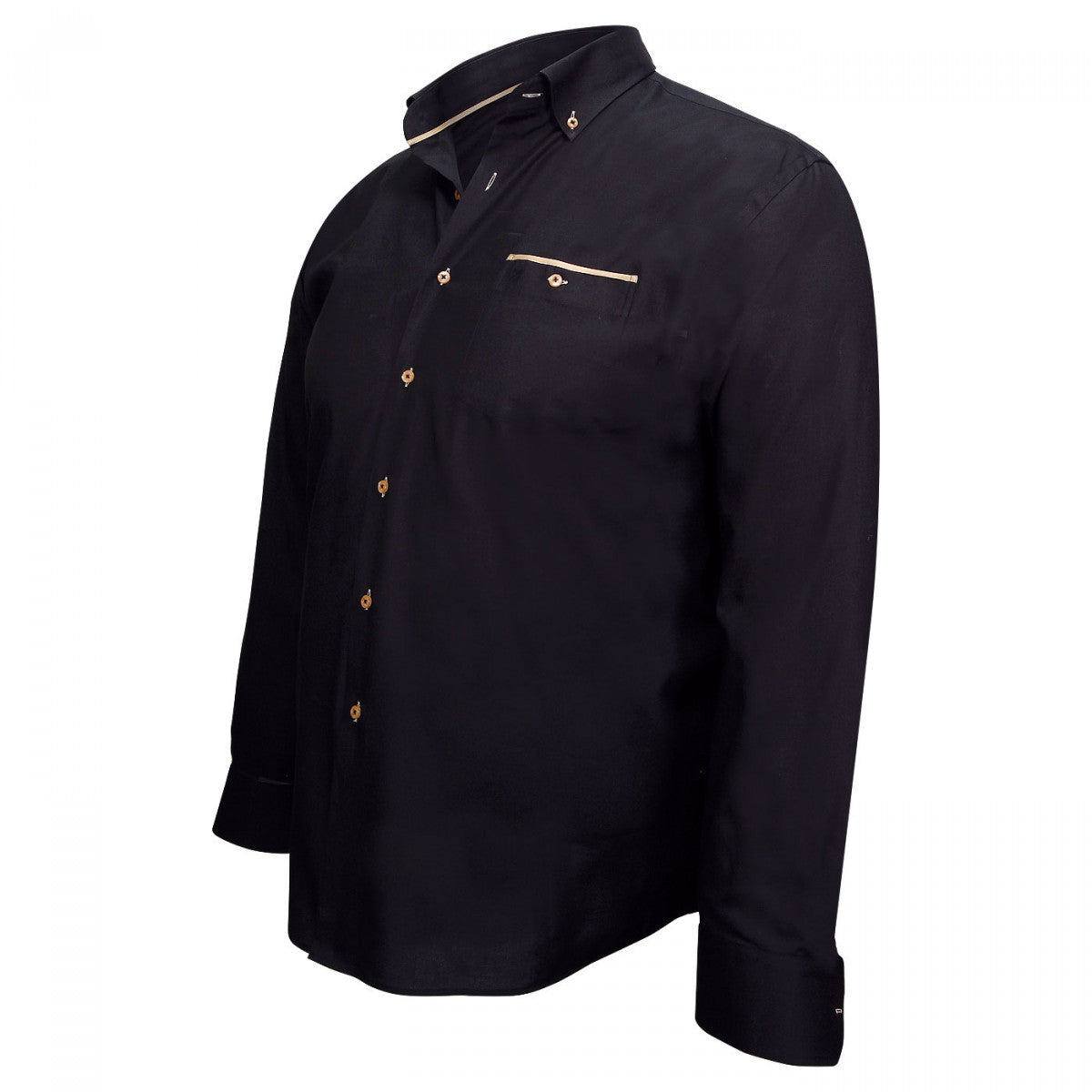 Chemise tissu oxfordLONDON Doublissimo GT-J2DB2 noir