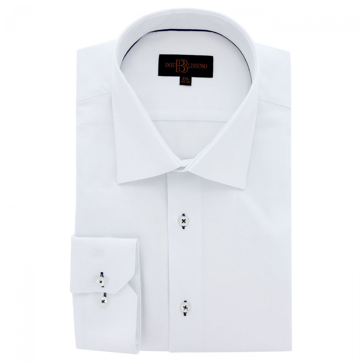 Chemise forte taille tissus premium AD3DB3 blanc