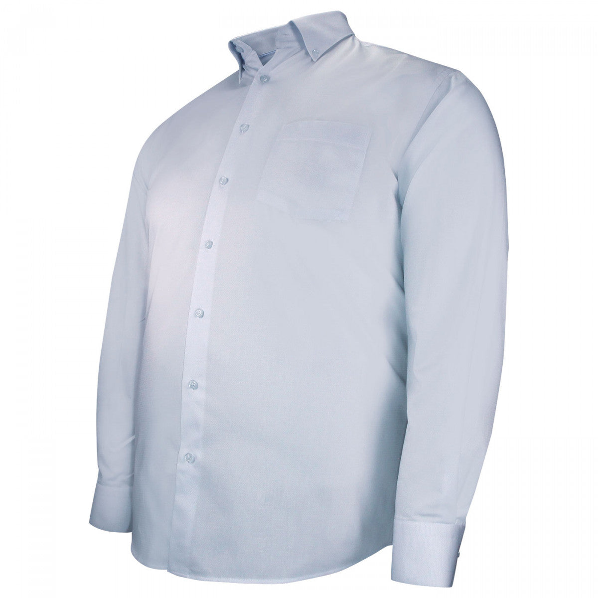Chemise forte taille tissu texturé à col boutonné ARMATONI AE13DB2 bleu