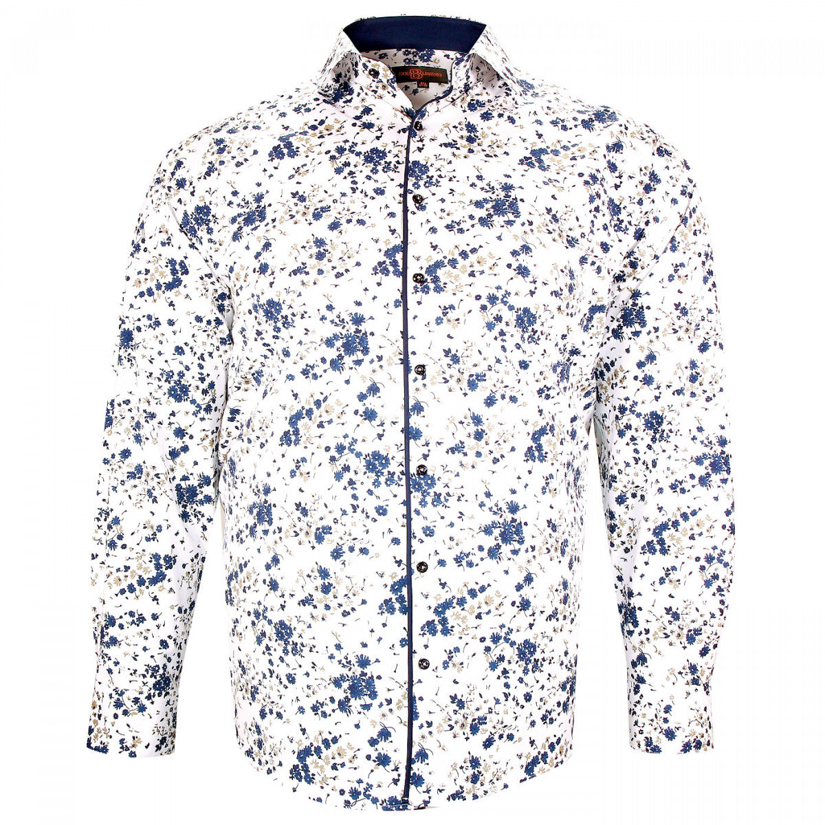 Chemise forte taille tissus à motifs floreale-aa4db1 blanc