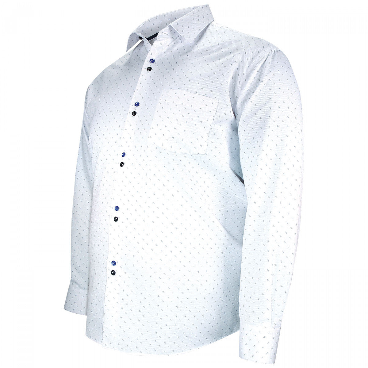 Chemise forte taille tissus à motifs freccia-aa7db2 blanc