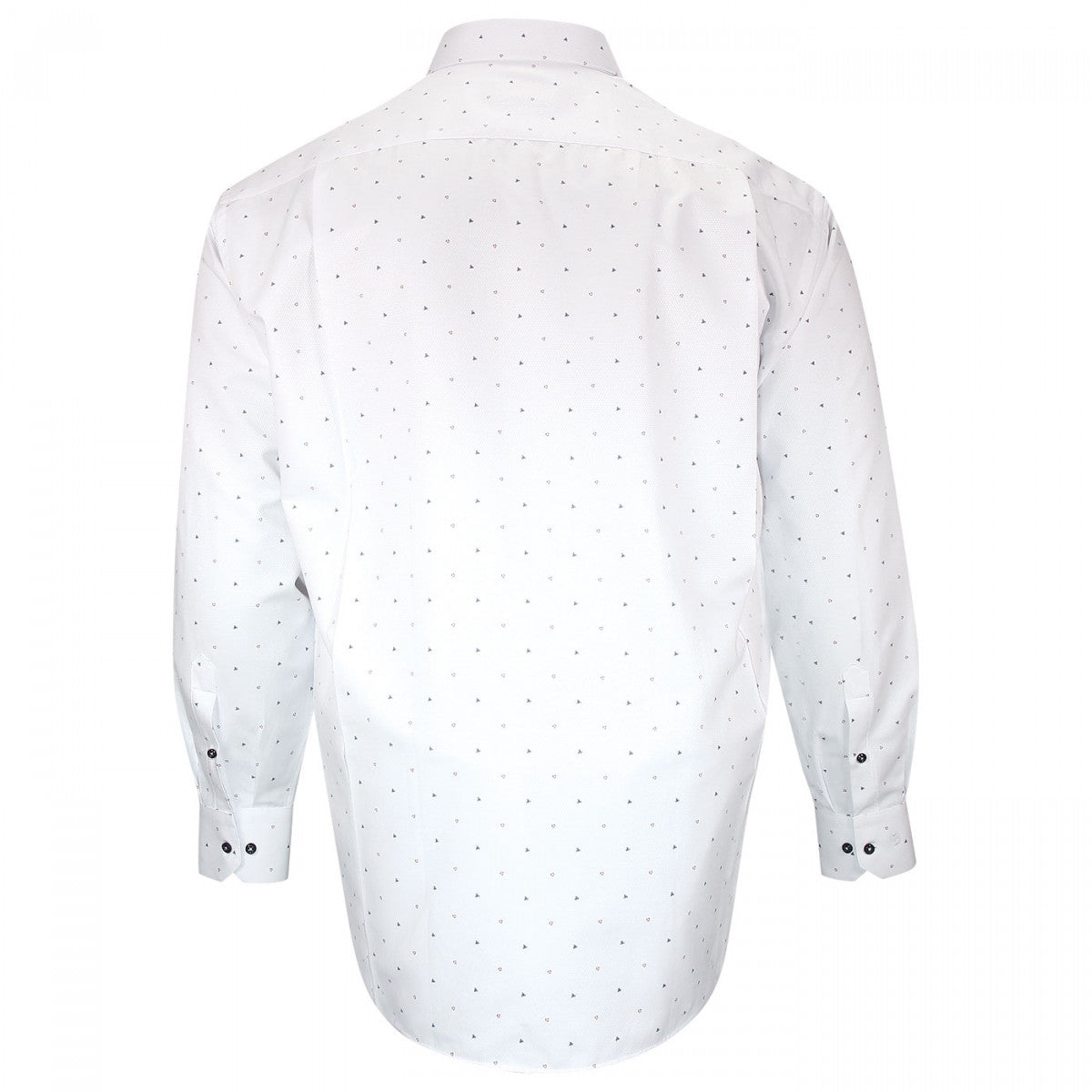 Chemise forte taille tissus à motifs furtivo-aa9db1 blanc bleu rouge