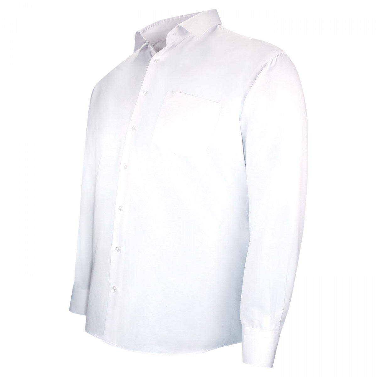 Chemise forte taille tissus chevron spinadi-aa3db1 blanc