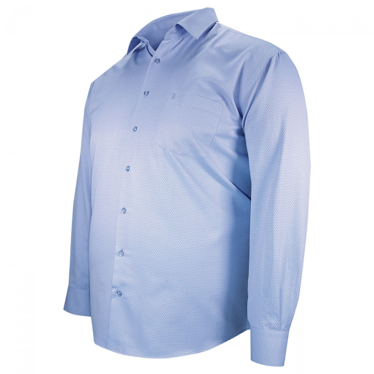 Chemise forte taille tissus premium armuré bastini-aa5db2 bleu