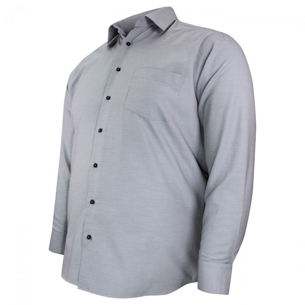 Chemise forte taille tissus premium armuré AB5DB2 bleu marine