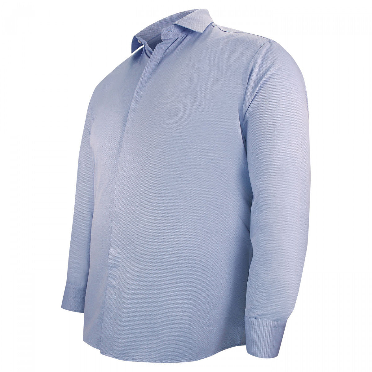 Chemise forte taille tissus premium armuré AB1DB2 bleu