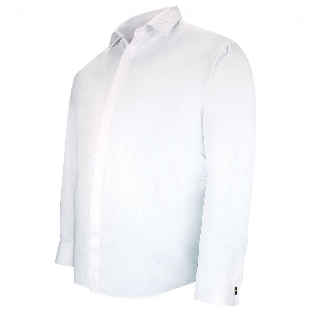 Chemise forte taille tissus premium armuré nozze-aa6db1 blanc