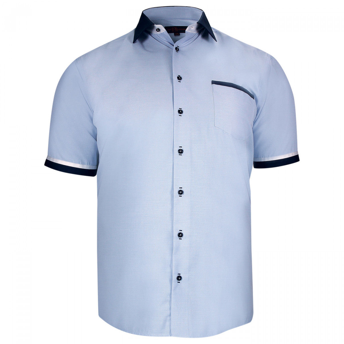 Chemisette forte taille AD2DBMC1 bleu ciel