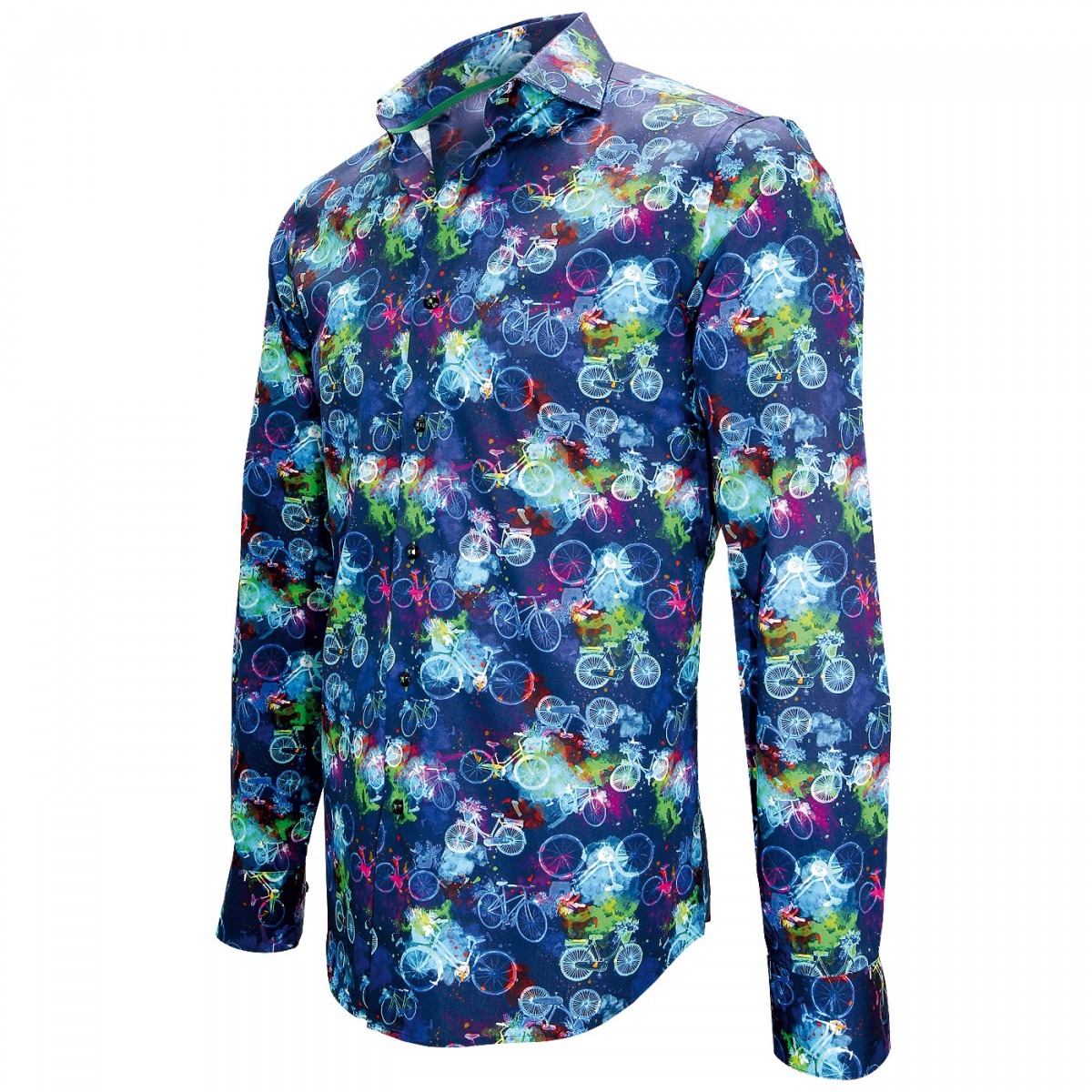 Chemise impriméeBICYCLE Andrew Mac Allister ZB3AM1 bleu