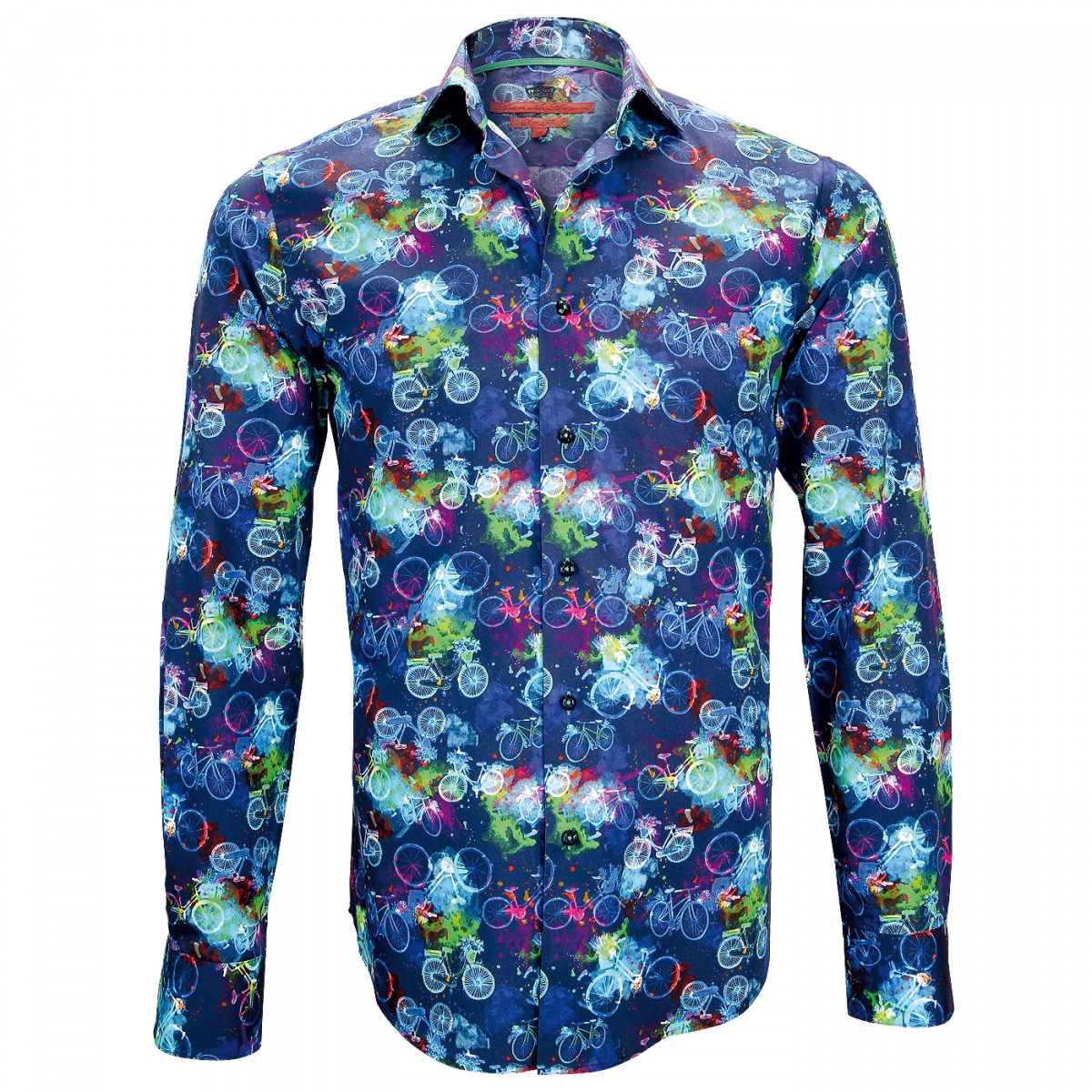 Chemise impriméeBICYCLE Andrew Mac Allister ZB3AM1 bleu
