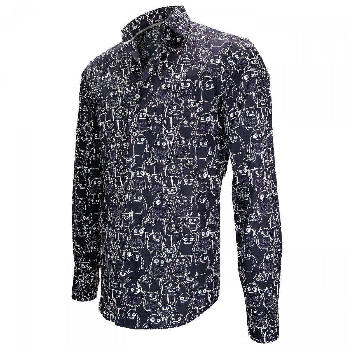 Chemise impriméeMONSTER Andrew Mac Allister ZB15AM1 bleu