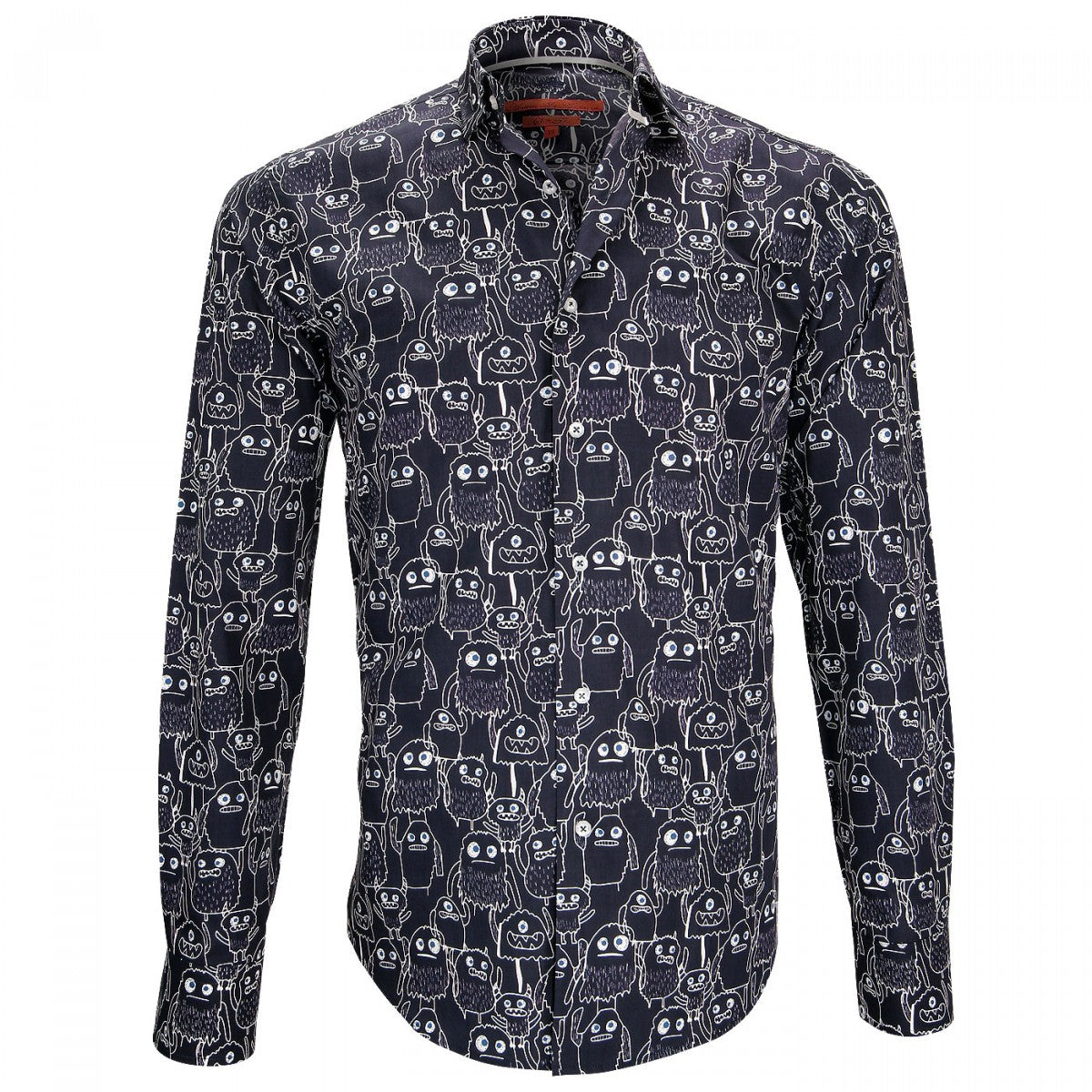 Chemise impriméeMONSTER Andrew Mac Allister ZB15AM1 bleu