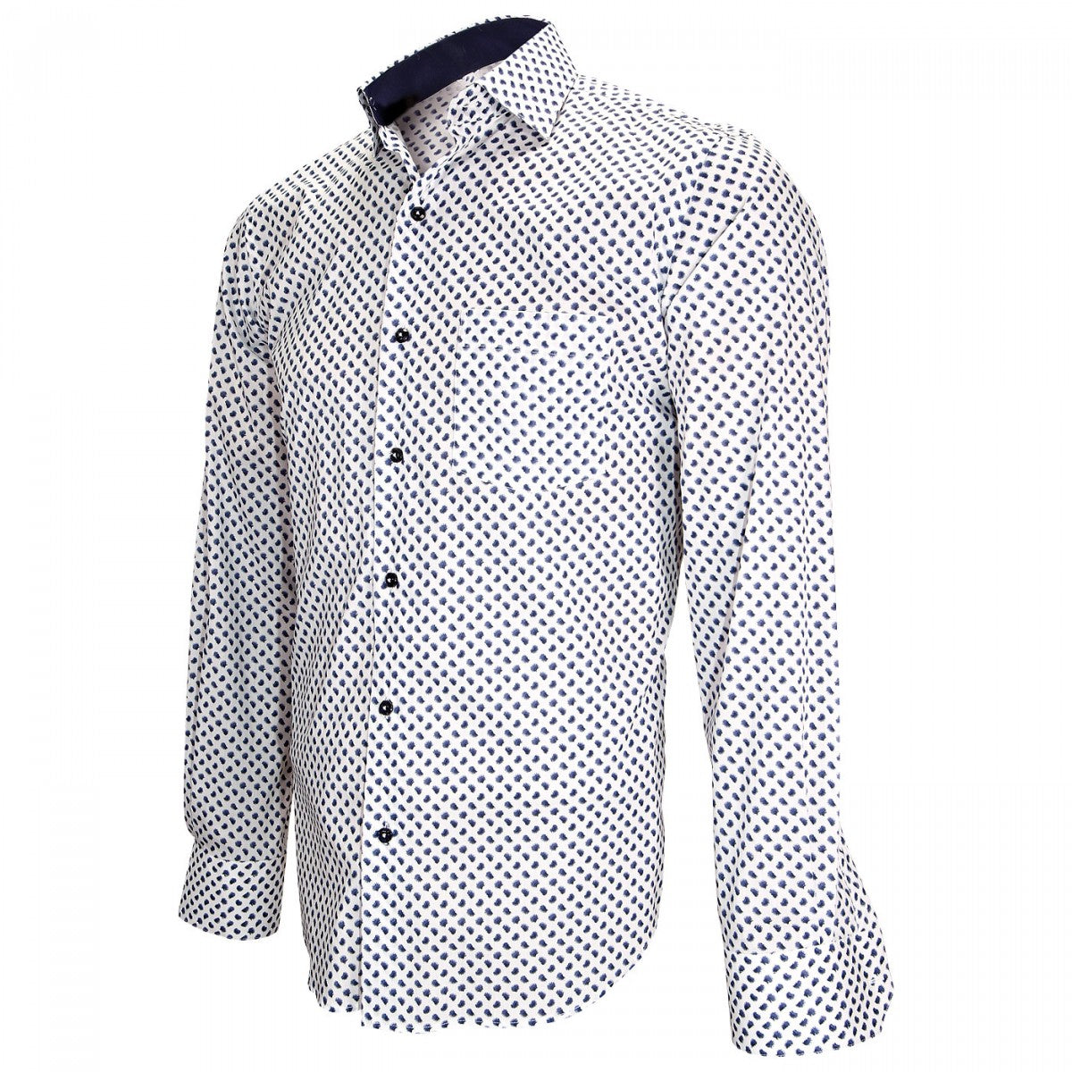 Chemise impriméeLUIGI Emporio balzani ZB13EB1 blanc