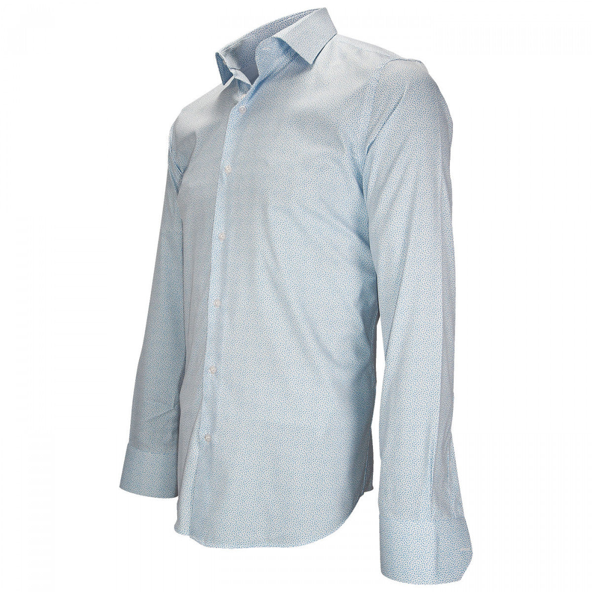 Chemise libertyAGRIGENTE Emporio balzani FT12EB3 blanc bleu ciel