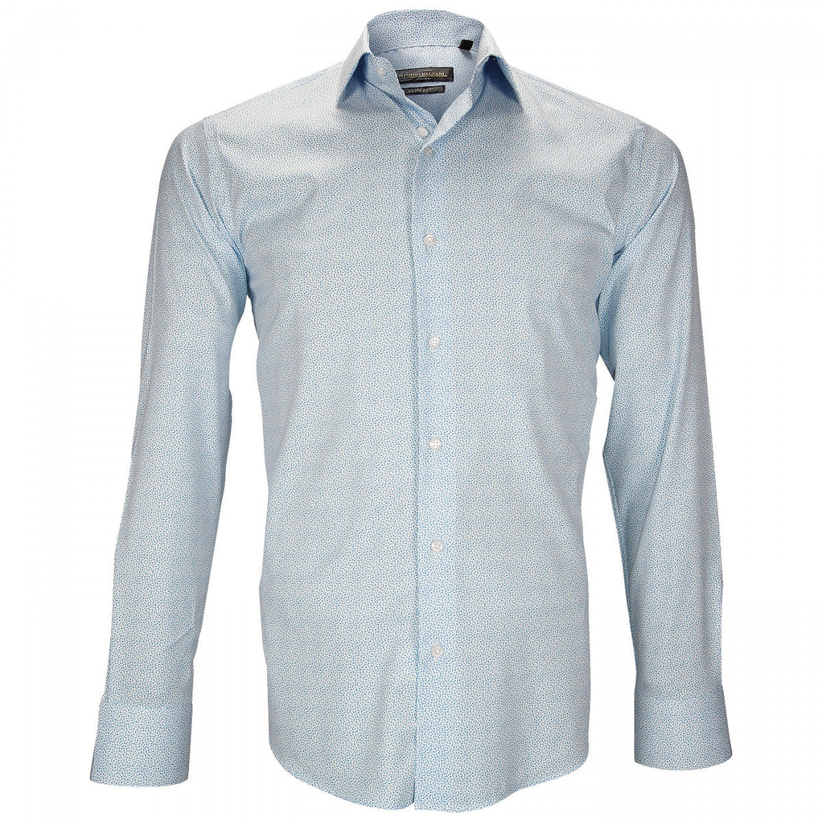 Chemise libertyAGRIGENTE Emporio balzani FT12EB3 blanc bleu ciel