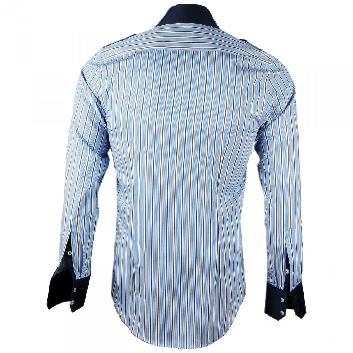 Chemise Cintrée TASCA Emporio balzani K3EB2 bleu