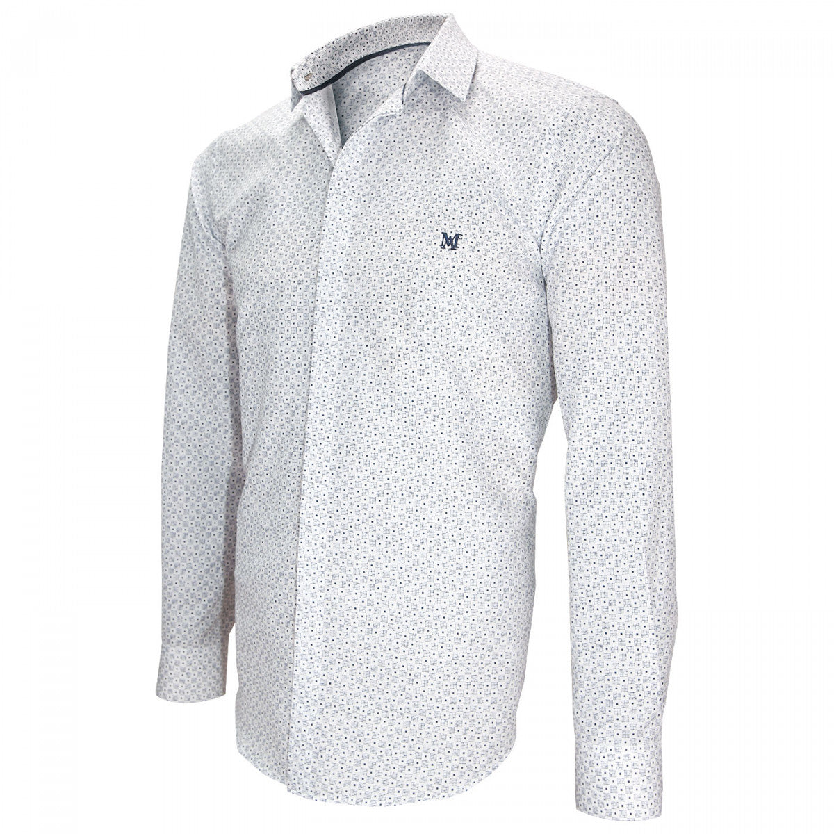 Chemise ImpriméeNEW WAVE Andrew Mac Allister L1AM5 blanc