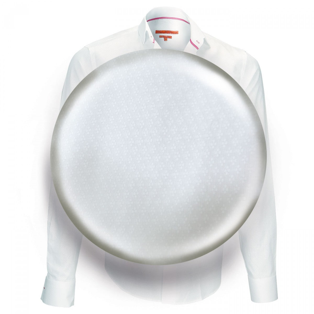 Chemise petit colSTREETER Andrew Mac Allister P8AM7 blanc rose