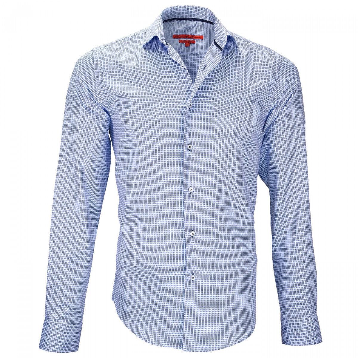 Chemise petit colSTREETER Andrew Mac Allister P8AM4 bleu blanc