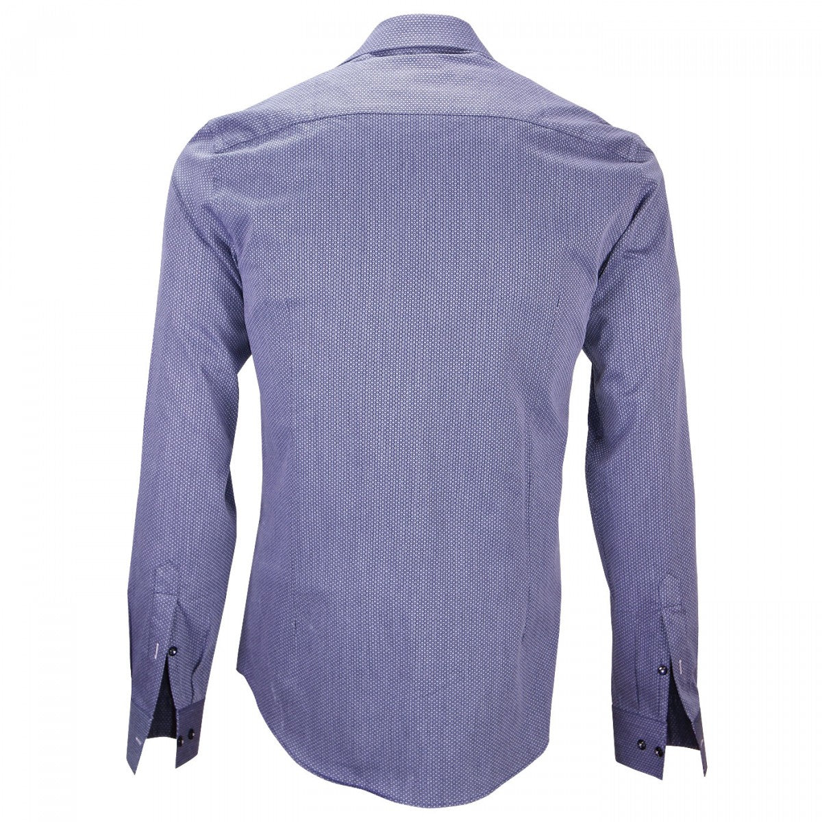 Chemise petit col bleu indigo