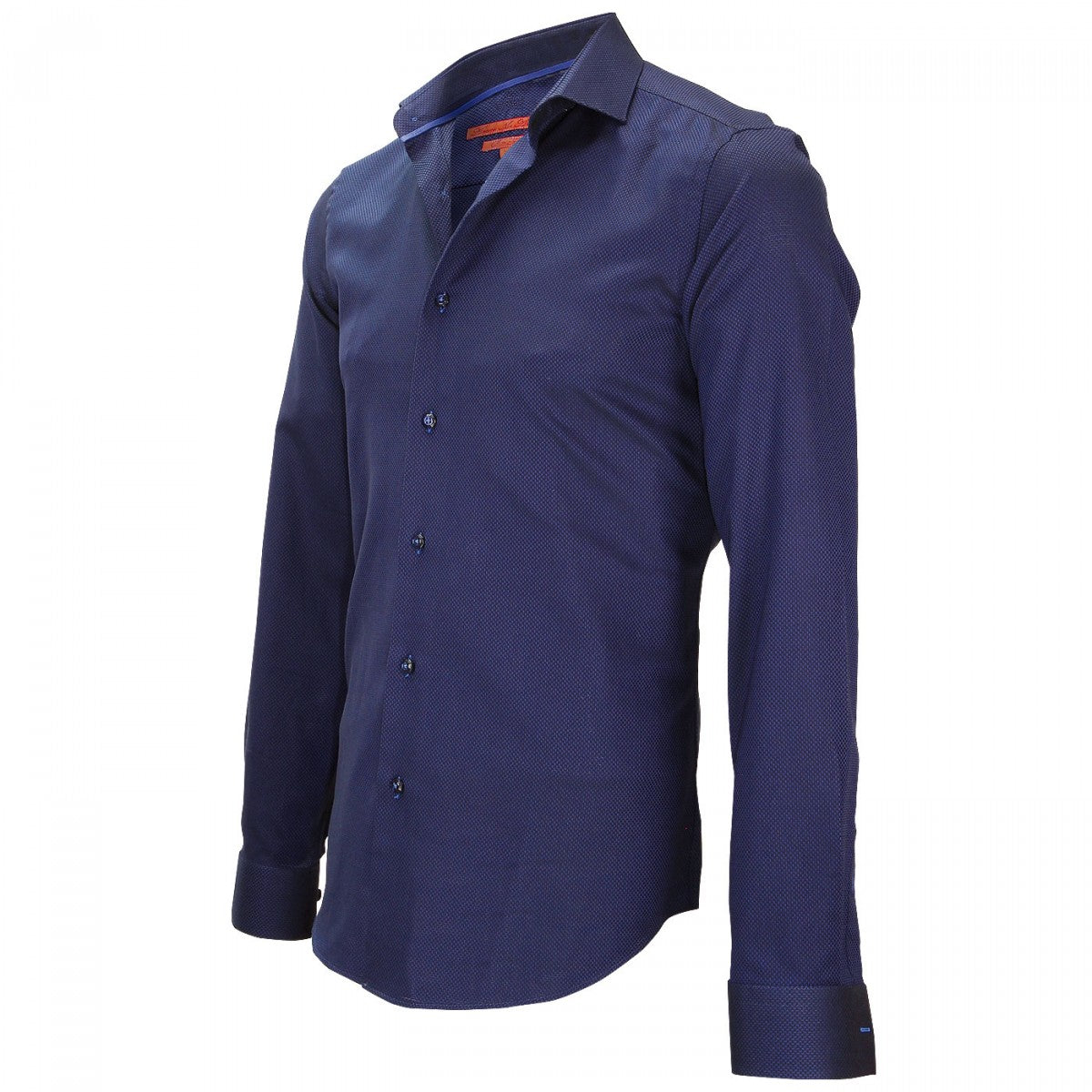 Chemise petit col bleu nuit
