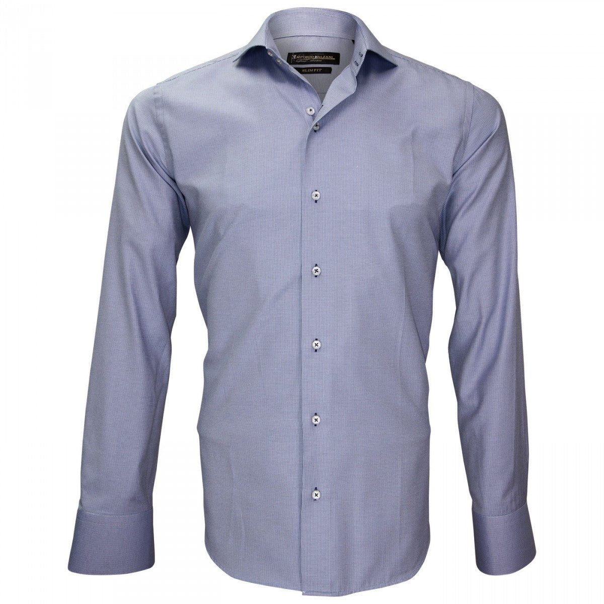 Chemise repassage facileTIBURTINI Emporio balzani J8EB4 bleu indigo