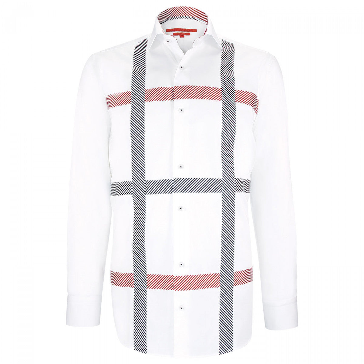 Chemise cintrée satin de coton FLAGGY-AA14AM1 blanc