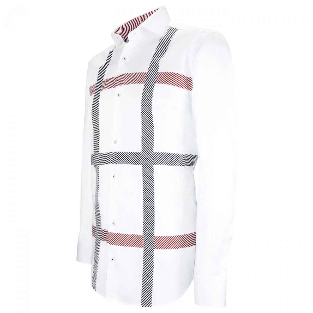 Chemise cintrée satin de coton FLAGGY-AA14AM1 blanc