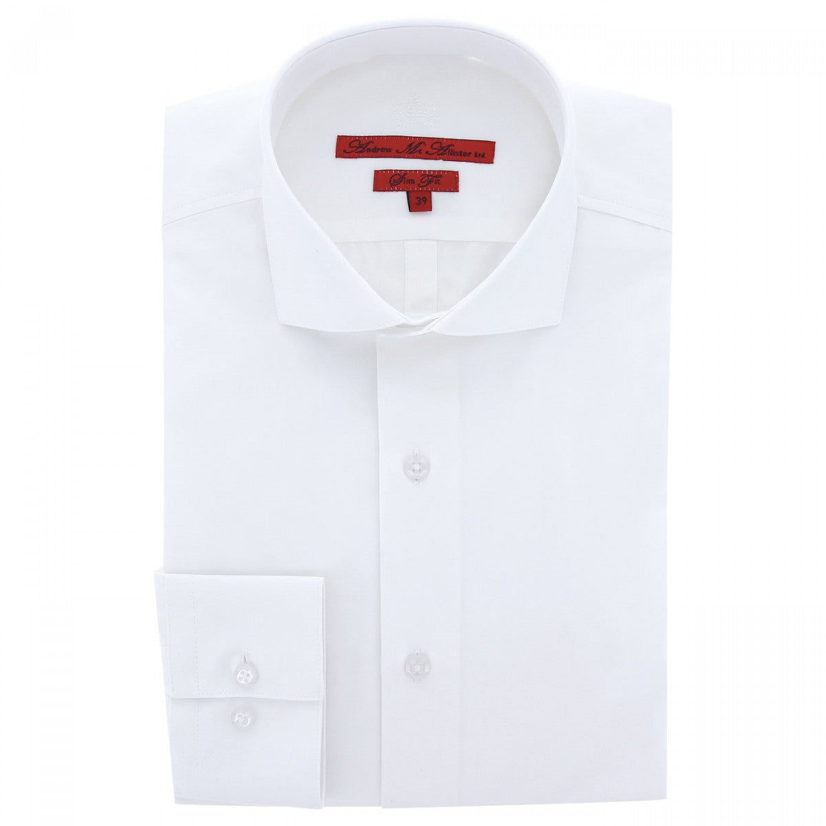 Chemise cintrée satin de coton SATINO-AA9AM1 blanc