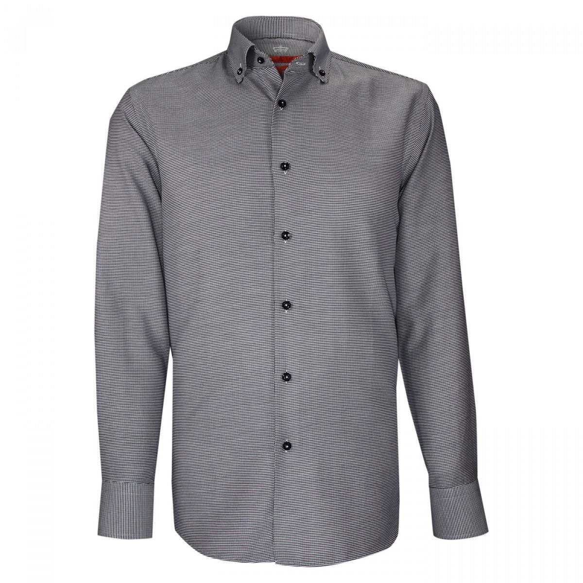 Chemise cintrée tissu à motifs AB2AM1 noir