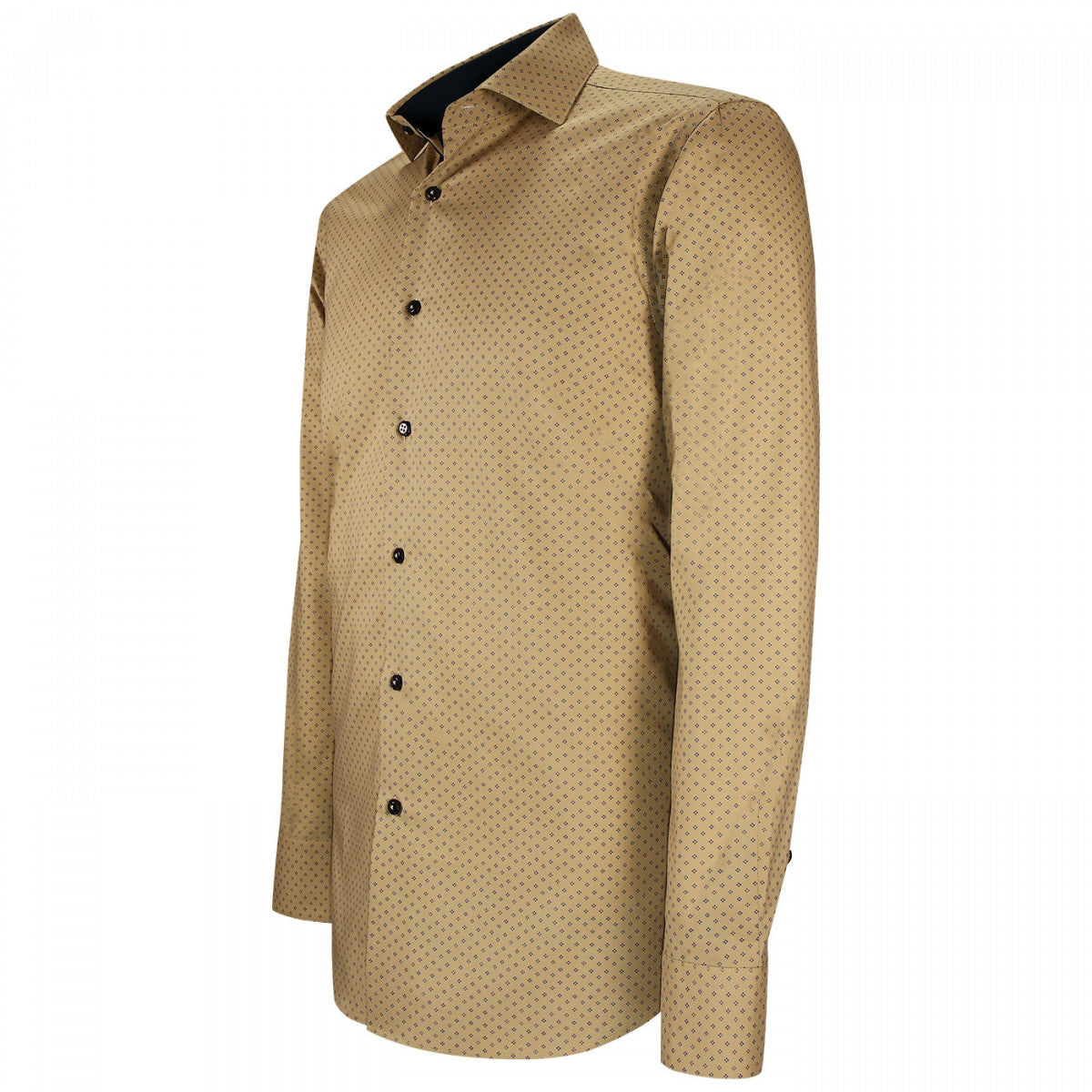 Chemise cintrée tissu à motifs PARTY-AA7AM1 beige