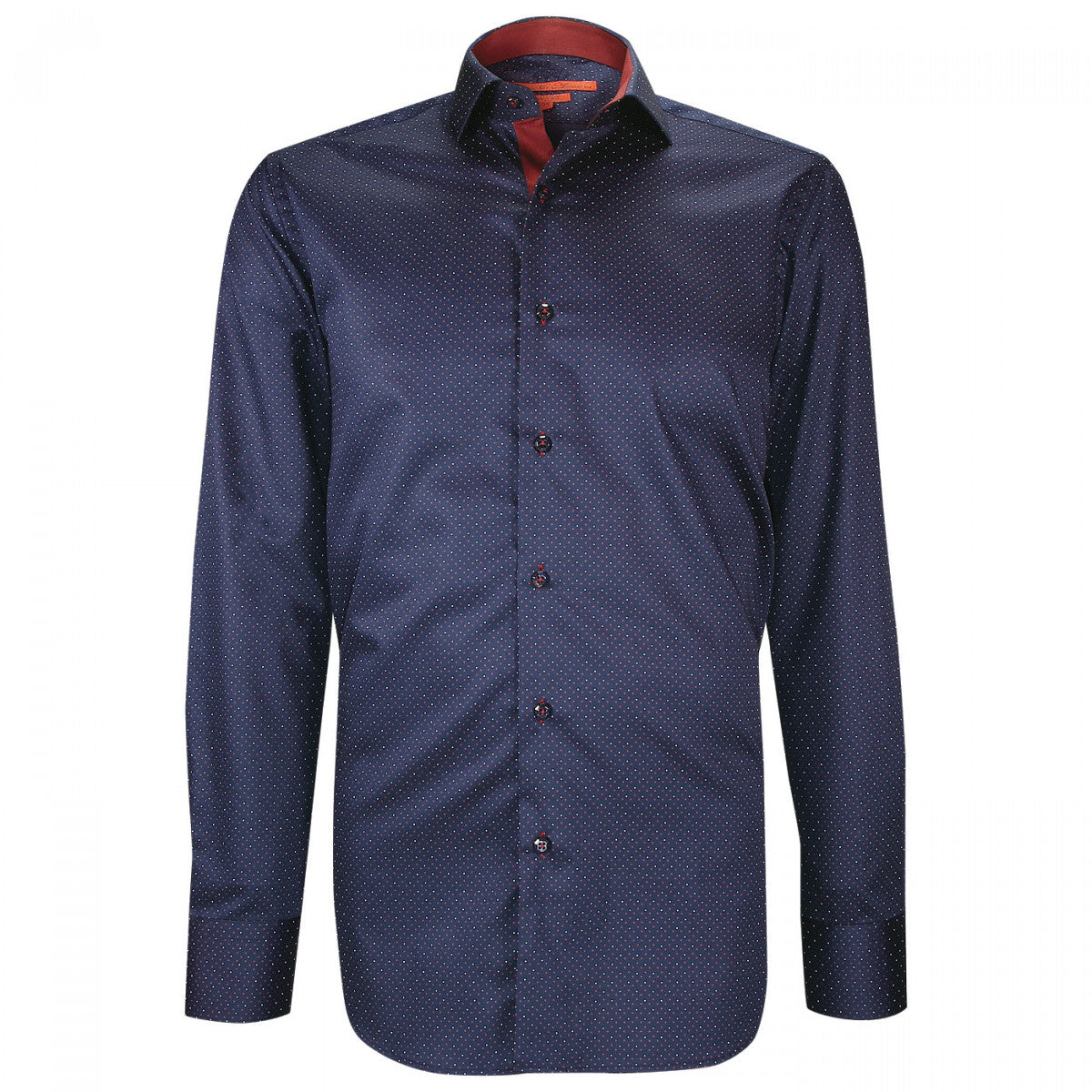 Chemise cintrée tissu à motifs PARTY-AA7AM2 bleu