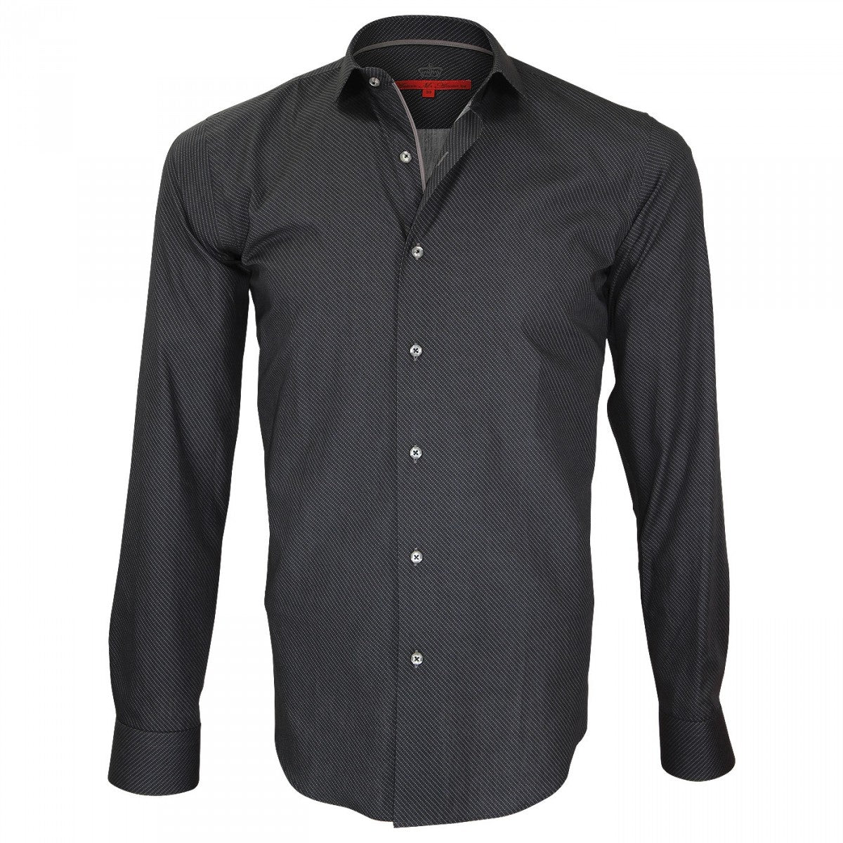Chemise col italien HASTING Andrew Mc Allister Q4AM4 gris