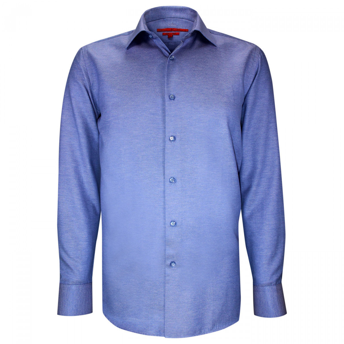 Chemise cintrée tissu armuré AB1AM2 bleu