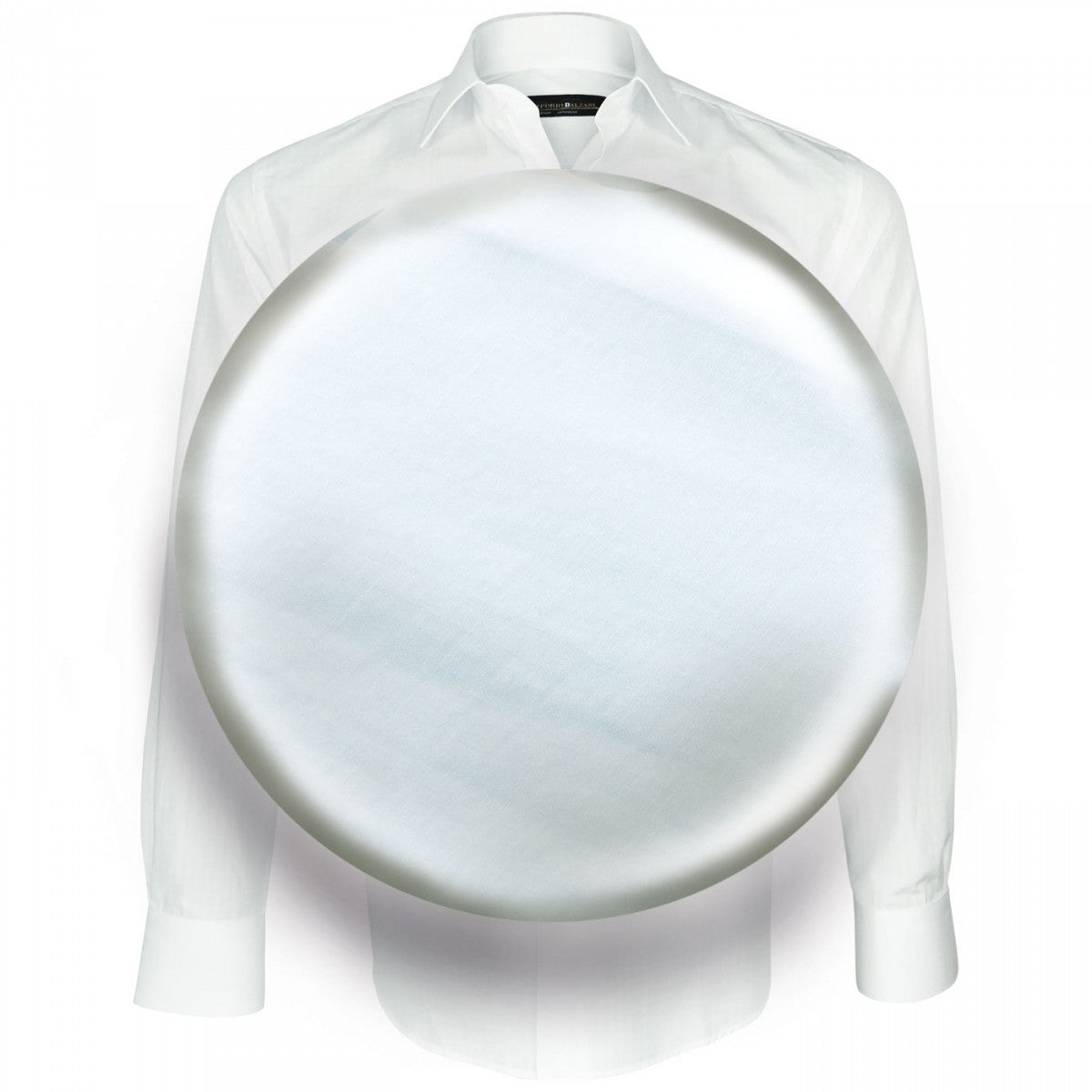 Chemise tissu armuré CLASSICO Emporio balzani Q11EB2 blanc blanc