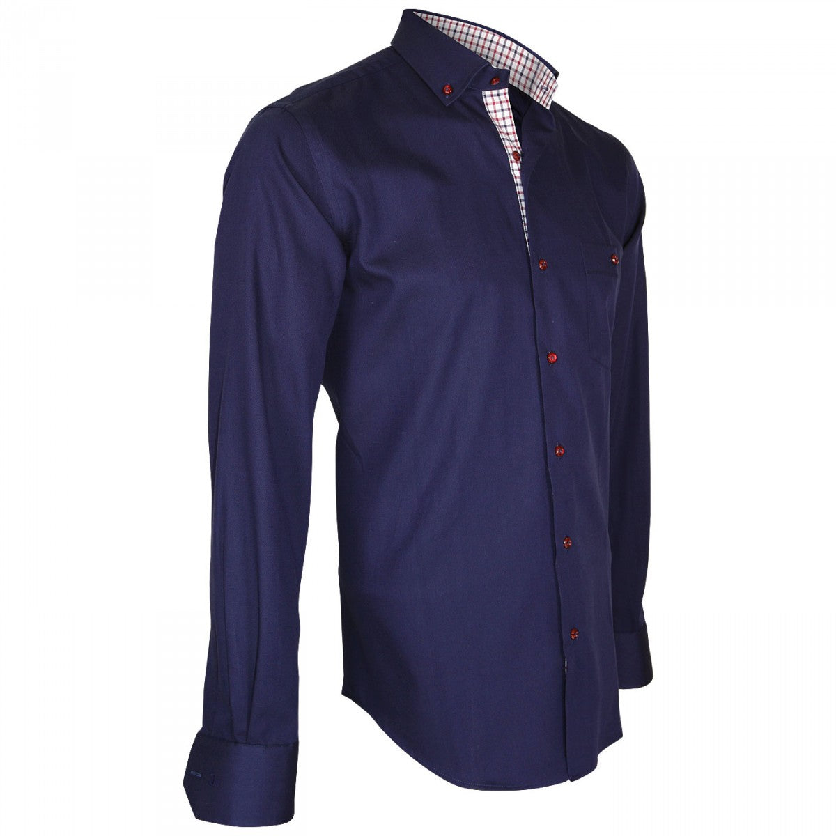 Chemise tissu armuré MONTECASSINO Emporio balzani Q17EB1 bleu