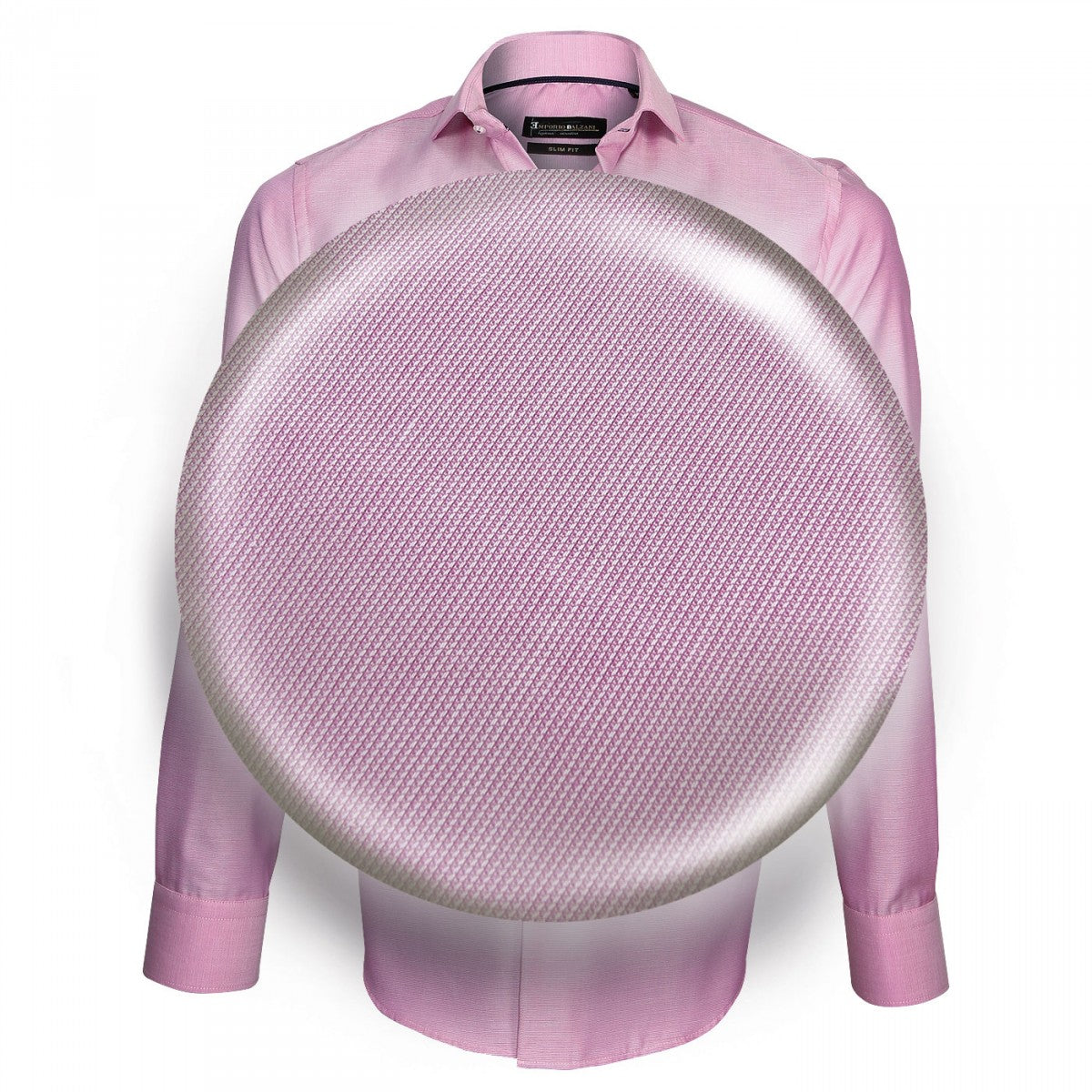 Chemise tissu armurée SETTIMO Emporio balzani E3EB2 rose