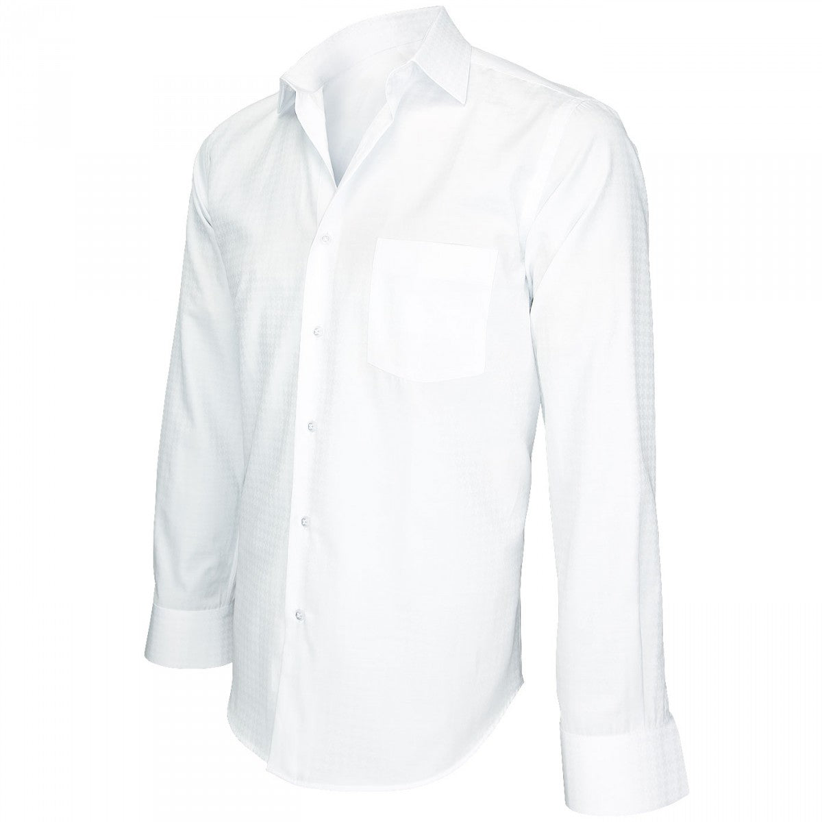 Chemise tissu armuréeBUSINESS Andrew Mc Allister J8AM2 blanc blanc