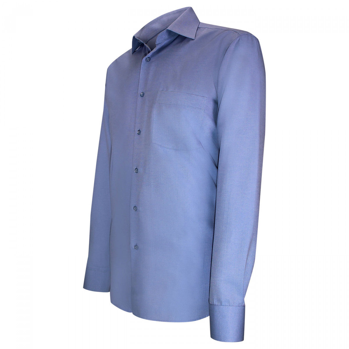 Chemise coupe droite tissu chevron AB4AM1 bleu