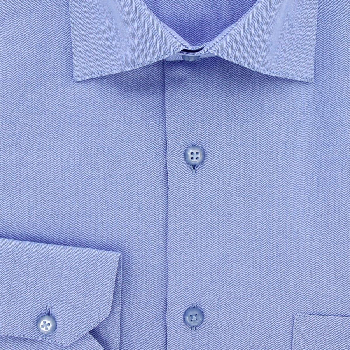 Chemise coupe droite tissu chevron AB4AM1 bleu